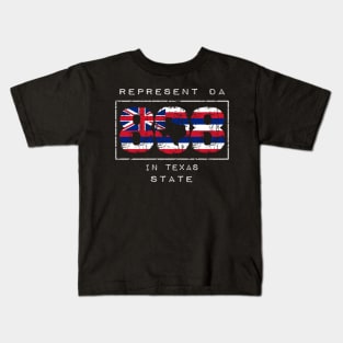 Rep Da 808 in Texas State by Hawaii Nei All Day Kids T-Shirt